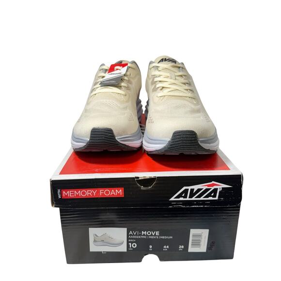 AVIA AVI MOVE LACE-UP SNEAKERS TRAINERS MEN\'S SHOES Beige SZ/10